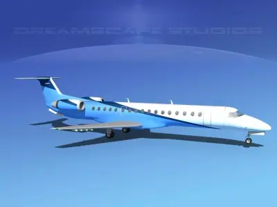 Embraer ERJ-145 Private 3D model