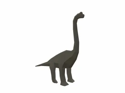 Dinosaur Brachiosaurus - 02 Low-poly 3D model