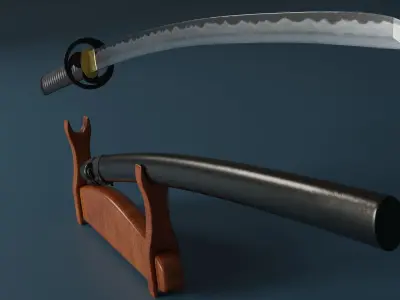 Tsunami katana 3D model