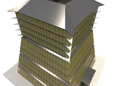 Commercial Building-021 Office Tower 3D model