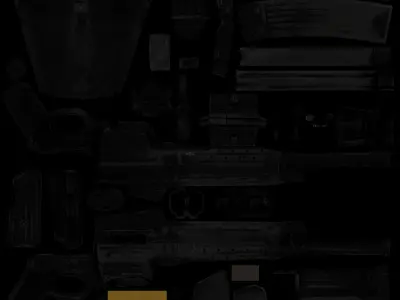 STG44 - Retopologized WW2 Scan Low-poly 3D model