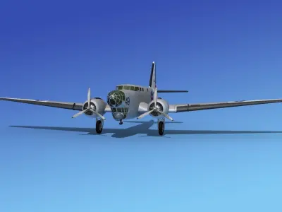 Douglas B-18A Bolo V05 3D model