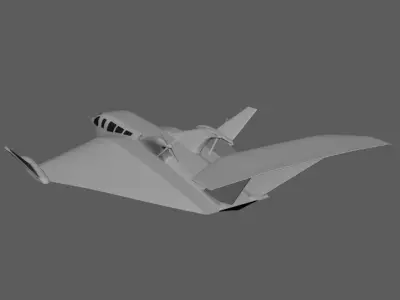 Wigetworks Air Fish-8 Low-poly 3D model