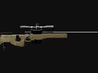 AWM GUN MODEL 3D model