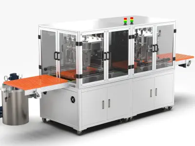 Automatic Double Station Pouring Machine 3D model