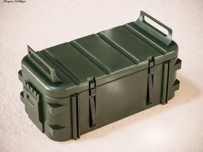 Military Weapon Crate V2 PBR Low-poly 3D model