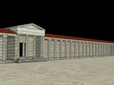 Athena Temple Troy VIII 3D model