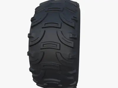 Tesla Cyberquad ATV Wheel 2 3D model