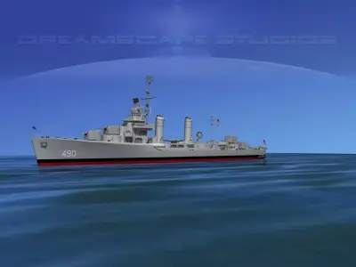 Gleaves Class Destroyer USS Quick 3D model