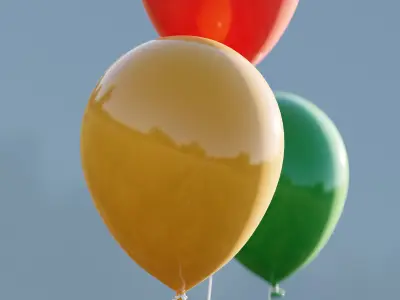 Balloon Low-poly High quality Model 3D model