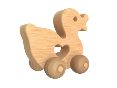 Duck wooden 3D model