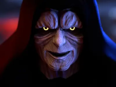 DARTH SIDIOUS Low-poly 3D model