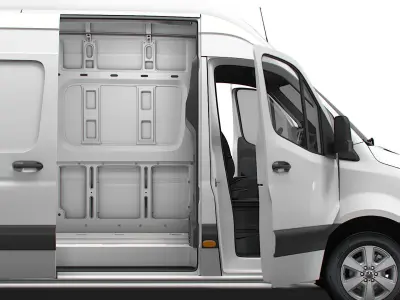 Mercedes Benz eSprinter Panel Van L4H3 RWD HQ Interior 2024 3D model