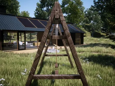 Japanese Theme Swing  3D model