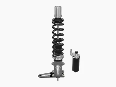 Penske coilovers with HCD strut cup Low-poly 3D model