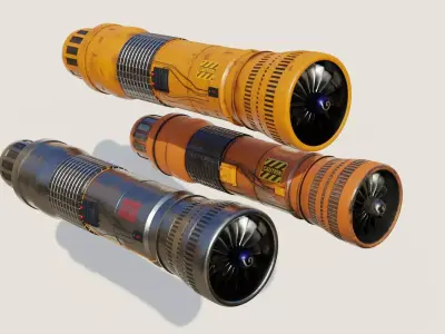 Turbine 3D models PBR materials 3D Model Collection