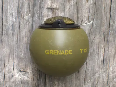 The BEANO T-13 - Grenade Low-poly 3D model Low-poly 3D model