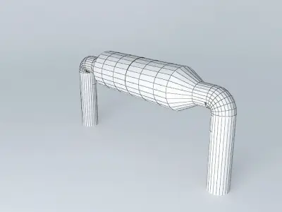 Resistor colorful plastic tube Free 3D model