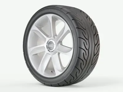 Performance Car Wheel 3D model