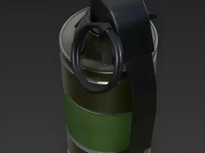 Tactical Military Smoke Grenade Canister 3D Model Low-poly 3D model