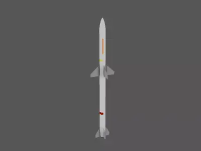 Skyguard Sparrow Missile area defense system Free low-poly 3D model