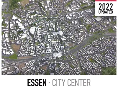 Essen Low-poly 3D model