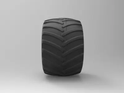 Wheel from monster truck 3D model