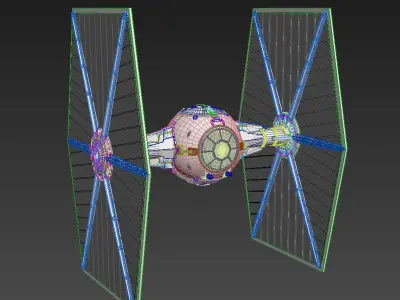 TIE fighter 3D model