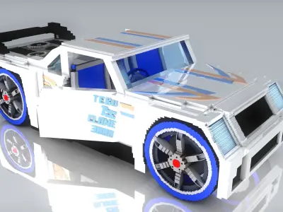 Minecraft Bassline Car 3D Model V1 Free 3D model