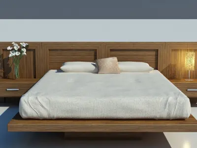 bed design Free 3D model purchase