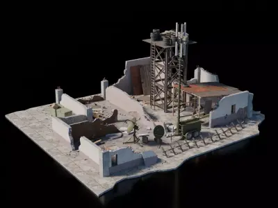 Warzone - Temp Comms Center 3D model