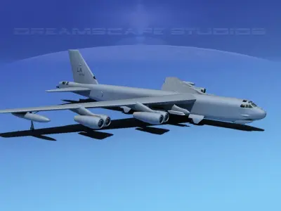 Boeing B-52H Stratofortress V05 3D model
