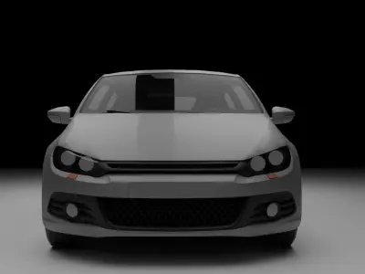 lowpoly game ready car model Free low-poly 3D model