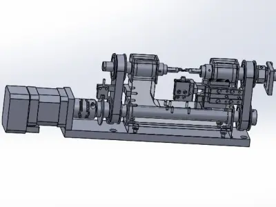 A rotary clamp positioning mechanism device 3D model