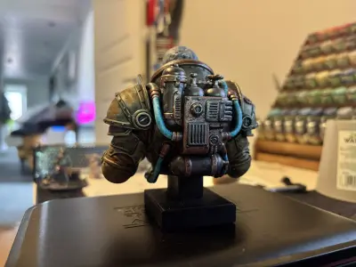 The Last Lantern SciFi Steampunk Explorer Miniature Bust 3D print model