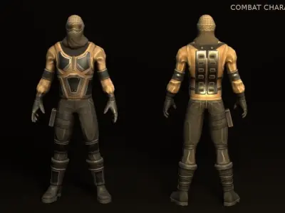 Combat Character Pack 1 Enemies Low-poly 3D model