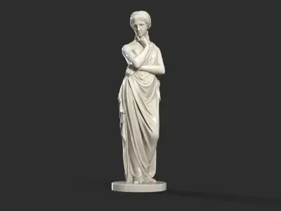 Classic Woman Sculpture 3D model