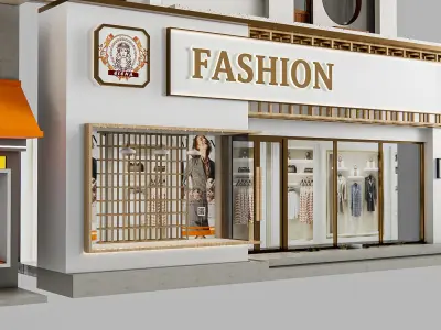 Shop Front 1 3D model