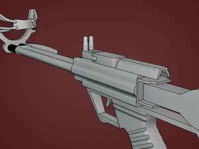 Slingshot pair of rifles Free low-poly 3D model