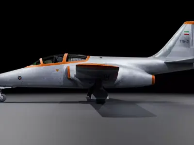 Islamic Republic of Iran Air Force - OWJ TAZARVE - THE PHEASANT Low-poly 3D model