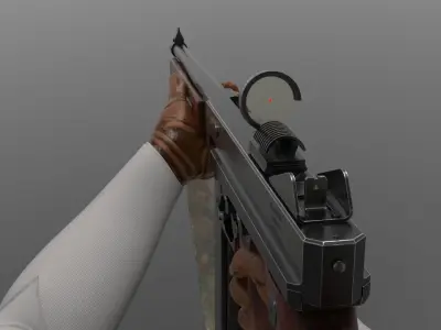 Fps weapon m1A1 ww2 Fps - Tps Low-poly 3D model