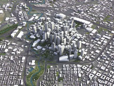 Houston Low-poly 3D model