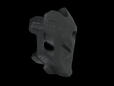 Black Armor Mask - 3D Model for Digital Use and 3D Printing 3D model