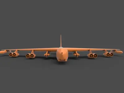 B-52 Stratofortress 3D print model