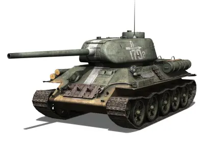 T-34 85 - Soviet medium tank - 170 3D model