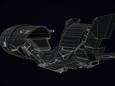 Hoverbike - Rocket 3D model