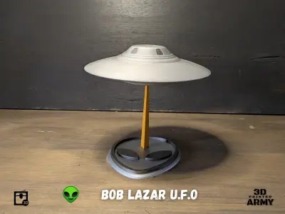 Bob lazar inspired UFO Flying saucer 3D print model