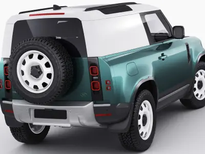 Land Rover Defender Hard Top 110 and 90 3D model