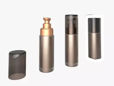 Round Pump Bottle 3D model
