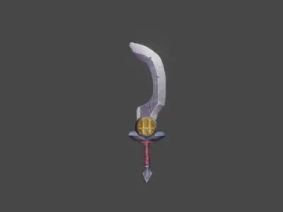 Zeloeman Sword A 52 Low-poly 3D model